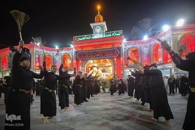 مراسم عزاداری سالروز شهادت امام علی (ع) در حرم امام حسین (ع)