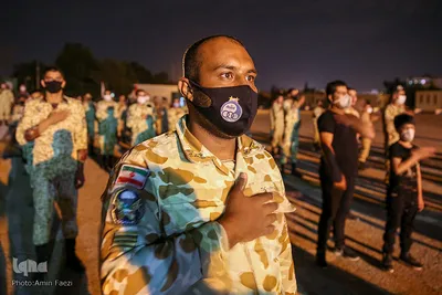 عزاداری شب عاشورا در تیپ 55 هوابرد ارتش‎