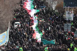 راهپیمایی 22 بهمن در تبریز