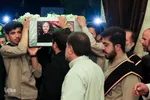 آئین وداع با پیکر شهید عبدالله اسکندری در حرم شاهچراغ(ع)