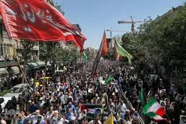اجتماع مردم مشهد در محکومیت حمله اسرائیل به ایران