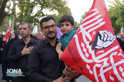 مراسم جاماندگان اربعین حسینی در ملایر