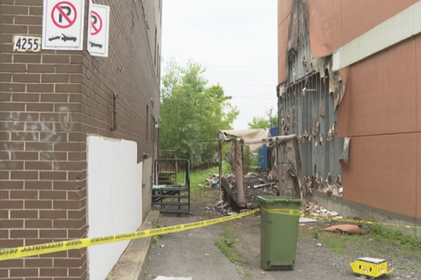 Baitul Mukarram Mosque in Montreal's Côte-des-Neiges neighbourhood was damaged after a truck fire, on July 31, 2026. Seen on Aug. 2, 2026