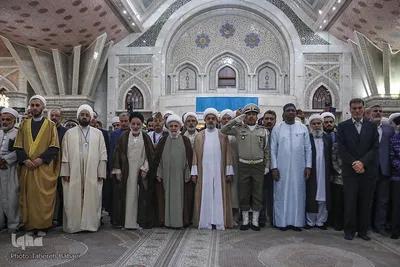 مراسم تجدید میثاق میهمانان سی‌وهفتمین کنفرانس وحدت با حضرت امام خمینی(ره)