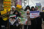 راهپیمایی مردم قم در حمایت از اقتدار نظام اسلامی وسپاه