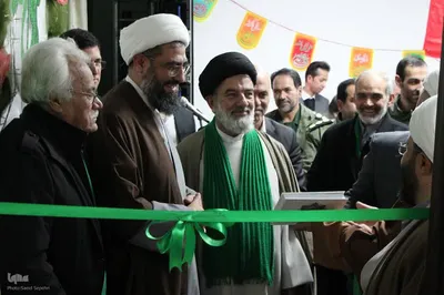 مراسم افتتاحیه کتابخانه و حسینیه مرحوم حضرت آیت الله سید رضا فاضلیان در ملایر
