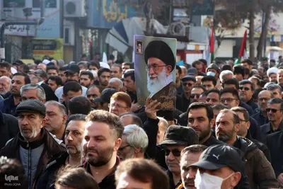 تشییع پیکر مطهر شهدای گمنام تازه تفحص شده در ارومیه‎