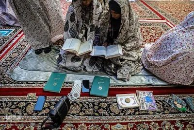 مراسم اعتکاف در حرم امام رضا(ع)