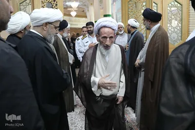 مجلس ترحیم آیت الله فیاض و گرامیداشت شهدای جنگ ۱۲ روزه در حرم بانوی کرامت