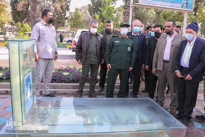 حضور فرمانده سپاه قدس در گلزار شهدای شیراز‎‎