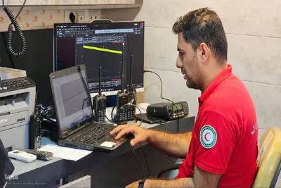 خدمات‌رسانی نیروهای هلال احمر آذربایجان غربی در مرز تمرچین‎