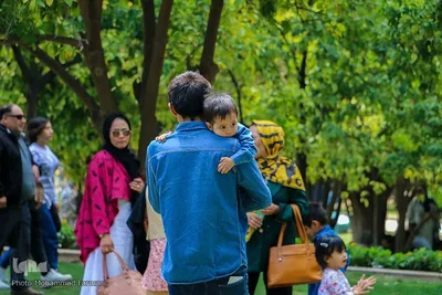 مسافران نوروزی در سعدی