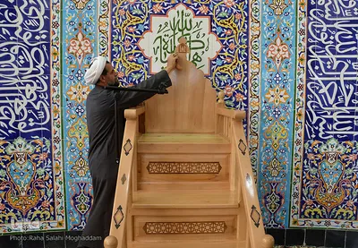 آیین غبارروبی مساجد در بیرجند