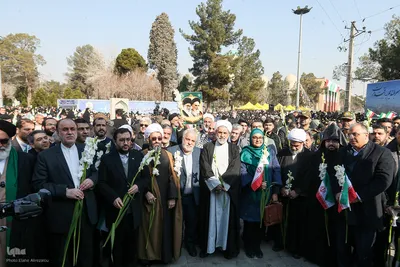 گلباران جایگاه جلوس امام خمینی(ره)