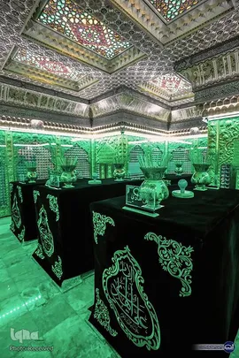 سیاه پوش شدن حرمین شریفین عسکریین در آستانه ماه محرم