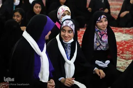 مراسم عقد یک زوج جوان در مسجد رضوان اهواز