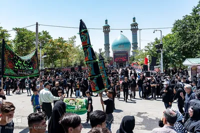 مراسم عزاداری عاشورای حسینی در آستان مقدس امامزادگان محمد (ع) و سکینه خاتون (س) کرج