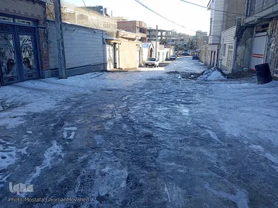 طبیعت زمستانی و روزهای سرد شهرستان اهر