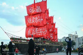 موکب بزرگ کشتی نجات «سفینه النجاه» در شیراز‎‎