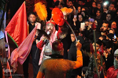 آيين سنتی "شام غريبان اسراي دشت کربلا" در کاشمر
