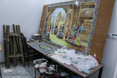 هنر کاشی هفت رنگ شیراز‎‎
