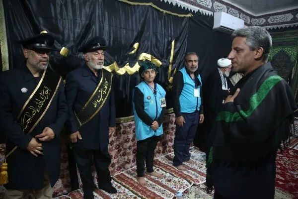 بازدید جمعی از خادمان موکب مسجد جمکران از موکب حرم بانوی کرامت