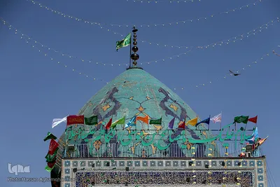گنبد آستان مقدس امامزاده صالح(ع) از فرزندان بلافصل حضرت امام موسی کاظم(ع) و برادر امام رضا(ع) در میدان تجریش