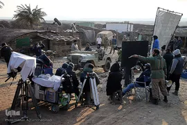 پشت صحنه فیلم سینمایی «تک تیرانداز» در شهرک سینمایی دفاع مقدس