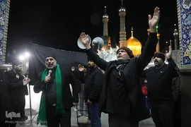 حال و هوای حرم بی بی حضرت معصومه(س) در شب شهادت پدر بزرگوارشان