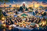 مشارکت مفتی تاتارستان در ضیافت افطار مسلمانان