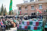مراسم استقبال از پانزده شهید گمنام در یزد‎‎
