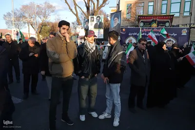 خروش مردم انقلابی تبریز علیه دشمنان اسلام در چهارشنبه آخر سال