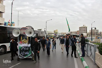 مراسم عزاداری ایام آخر ماه صفر در جوار حرم مطهر رضوی