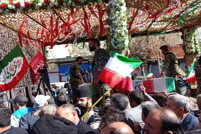 مراسم تشییع پیکر شهید سردار «محمدحسین صوفی»
