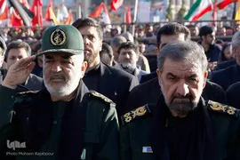 چهره ها در مراسم خاکسپاری شهید س‍پهبد قاسم سلیمانی/ کرمان