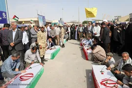 بازگشت پیکر‌های ۲۲ شهید دفاع مقدس به وطن