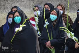 مراسم خاکسپاری و تشیع پیکر شهید «حسین فغانی»