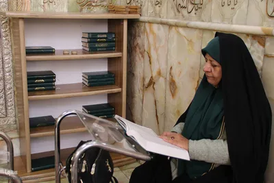 مراسم جزء خوانی قرآن کریم در حرم شاهچراغ(ع)