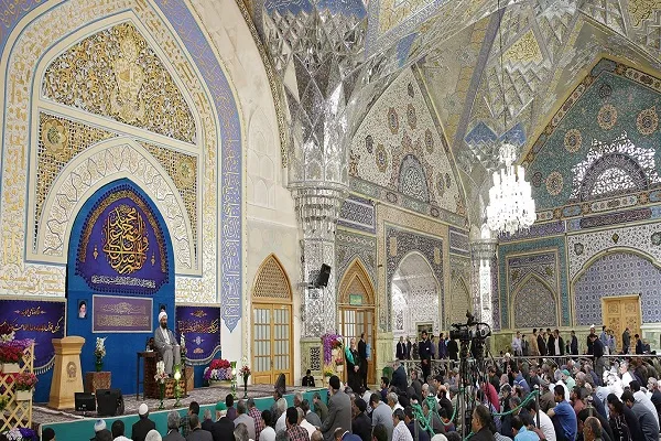 الاحتفال بذكرى المبعث النبوي في العتبة الرضوية + صور