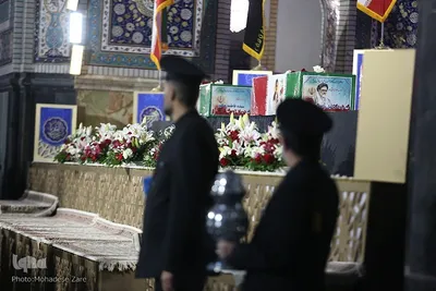 وداع با شهید «سیداسماعیل خطیب» در حرم رضوی