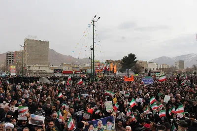حماسه حضور مردم ملایر راهپیمایی ۲۲ بهمن