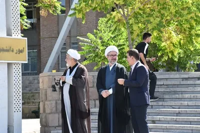 آیین بدرقه پیاده‌روی اربعین دانشگاهیان دانشگاه تبریز