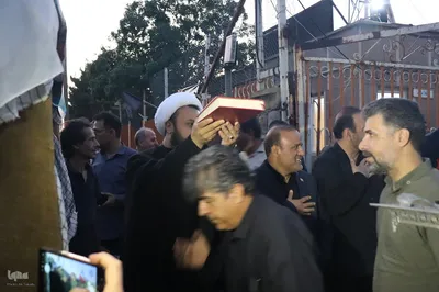 بدرقه کاروان اعزامی ملایری ها به آیین تشییع و وداع آقای شهید ایران
