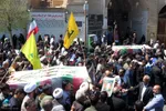 راهپیمایی روز قدس همراه با تشییع دو شهید در یزد‎