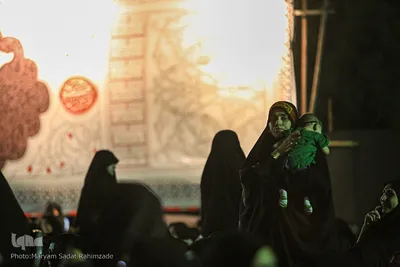 عزاداری شب پنجم محرم الحرام در باغ جنت