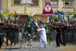 مراسم خیمه‌سوزان و مقتل‌خوانی در خمینی‌شهر اصفهان