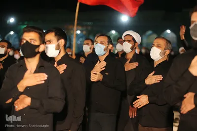 عزاداری شب پنجم محرم در مسجد جمکران