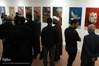 مراسم افتتاحیه نمایشگاه عکس و پوستر «گنج جنگ» در خانه هنرمندان ایران