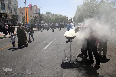 مراسم تشییع پیکر پاک مجاهد جانباز شهید حجت الاسلام سید «مهدی تقوی» از شهدای حادثه تروریستی مجلس در قم