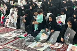 سوگواری بانوان اصفهانی به یاد شهیدان خدمت